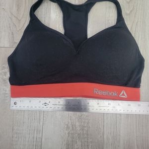 Reebok Les Mills Sports Bra black and red